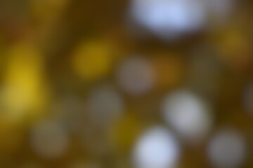 Abstract autumn light bokeh effect golden tone for background usage