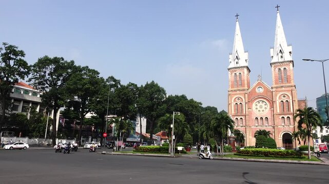 Notre Dame Cathedral of Saigon, Vietnam - Cityscape Views