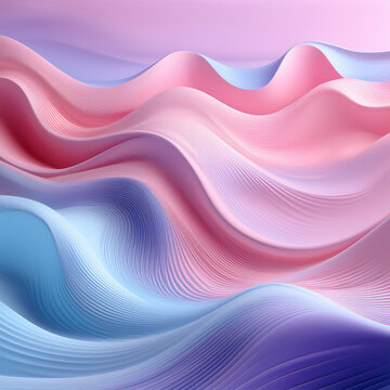 Blue and pink waves 