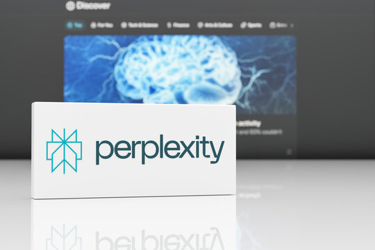 Guilherand-Granges, France - June 26, 2025. Perplexity is an AI-powered answer engine delivering real-time, accurate responses with cited sources, available on web and mobile platforms.