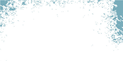 Obraz premium Blue grunge background with a textured frame and paint splashes, perfect for an artistic water-themed design illustration