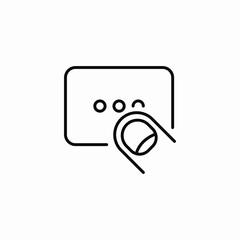 fingerprint scan icon sign vector