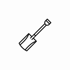 garden trowel icon sign vector