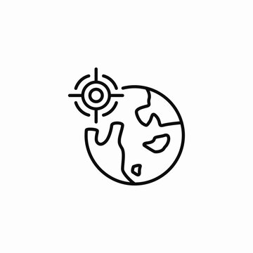 global target icon sign vector
