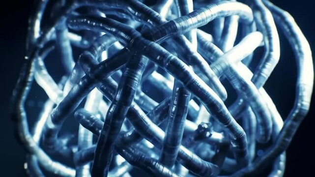 Molecular assembler building intricate lattice structures in zero gravity