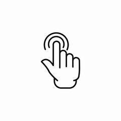 touch gesture icon sign vector