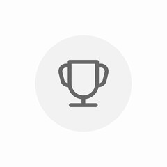 trophy award icon sign vector