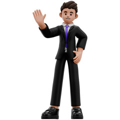Businessman 3D Cartoon Character