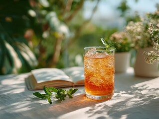 Summer Iced Tea in the Garden
