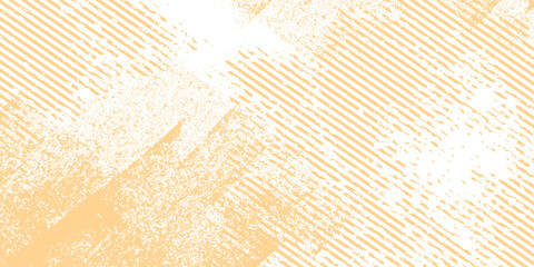 Grunge-style background with a textured, distressed. The background is primarily orange with white patches, creating an orange, rugged effect. Brush stroke texture background. Orange background vector