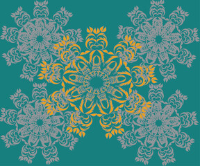 seamless snowflake pattern