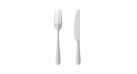 Fork and knife illustration