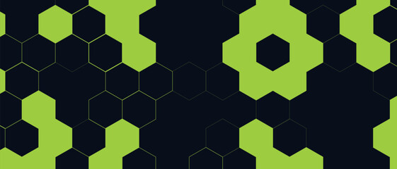 Hexagon pattern, abstract medical science honeycomb molecule chemistry business transformational development geometric vector background.