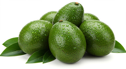 Fresh Avocados with Dew – Vibrant, Juicy & Naturally Creamy Tropical Fruit