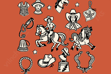 illustration, vector, cartoon, art, halloween, design, woman, drawing, fashion