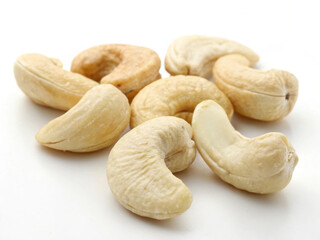 some of Cashew nut, clean white  background, PNG format.

