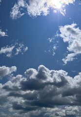 blue sky with clouds