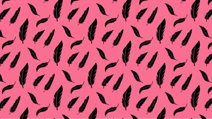 Vector seamless feathers pattern multicolored design