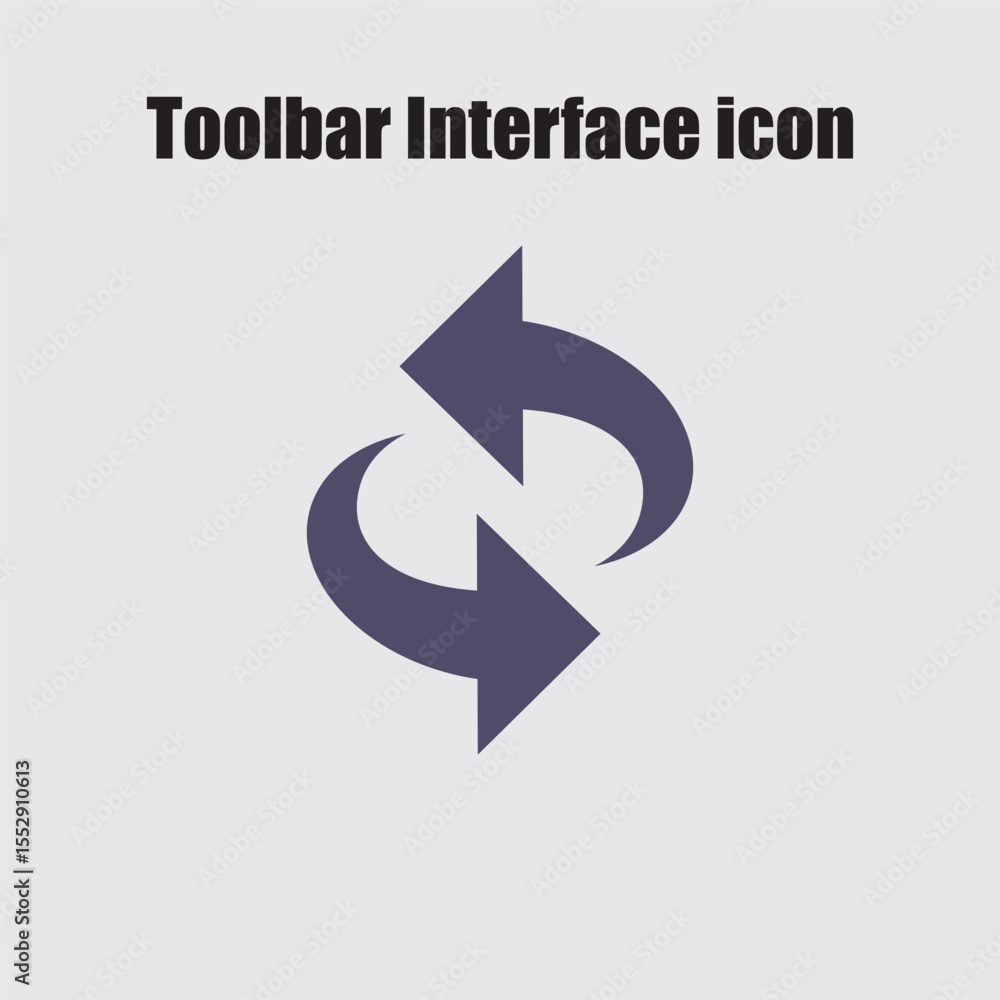 Leinwandbilder refresh arrows illustrate a data synchronization concept with a simple yet effective design element 