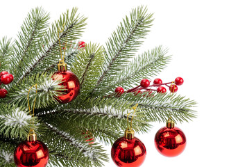 christmas tree with red balls