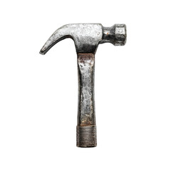 A close-up image of a sturdy and well-used hammer, with a focus on its details and texture