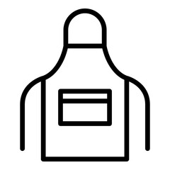 Apron icon. Vector line icon