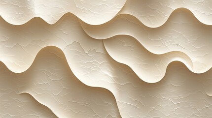 The image is a close up of a white wall with a wave pattern