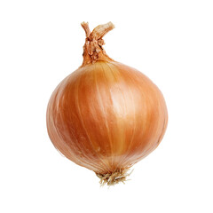 A close-up shot of a golden onion, showcasing its textured layers and form. A healthy ingredient for every cooking