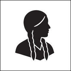 Feather headdress icon vector