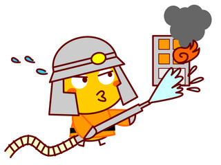 ひよこの消防士 © twomoons