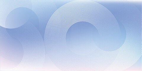 Abstract circle lines on light blue background.