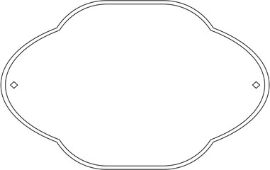 vintage border frame outline classic luxury style design 