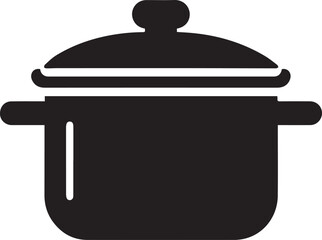 Simple pan silhouette illustration