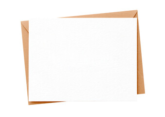 blank card and brown envelope png