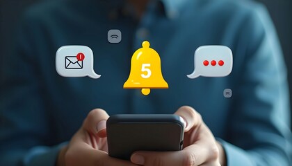 Mobile phone notifications messages alerts social media app