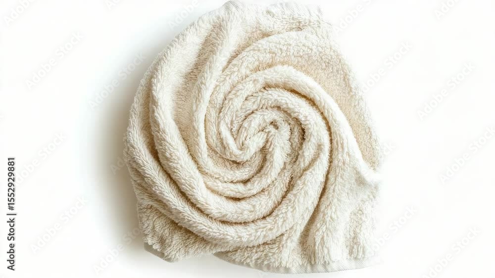 Poster A clean towel with a crisp texture, often used for drying hands or face