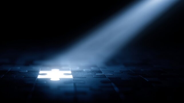 A bright cross shines in the dark. The light creates a powerful contrast. This image symbolizes hope and healing, perfect for spiritual or medical themes. AI