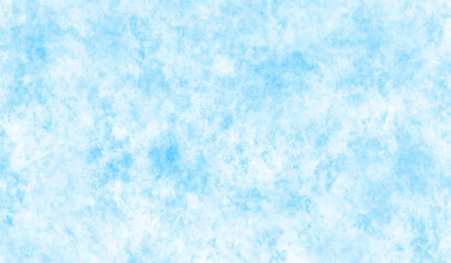 Defocused and blurry wet ink effect sky blue color watercolor background, with Watercolor Painted Blue Hues and Bold Ink Streaks