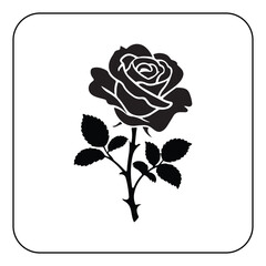 Digital rose art high resolution flower illustration