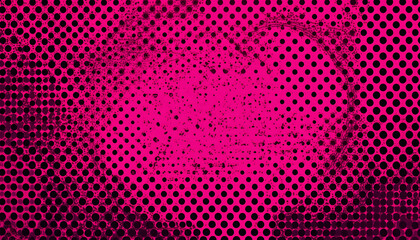 Abstract pink background with a seamless halftone dot pattern, perfect for a modern art or disco-themed design element