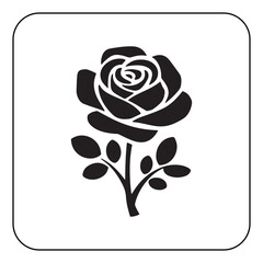 Digital rose art high resolution flower illustration