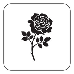 Digital rose art high resolution flower illustration