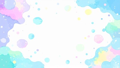 ポップな背景、かわいいイラスト素材