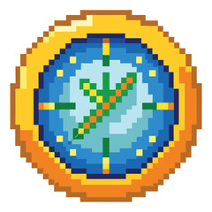 Fototapeta premium Pixel clock