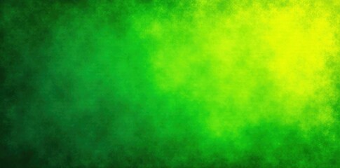 Fototapeta premium Green textured banner with yellow-green noise overlay, template, header