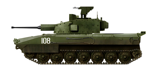 BMP-40 (The concept of a new BMP based on the BMP-23 with a new combat module and a 40mm cannon)
