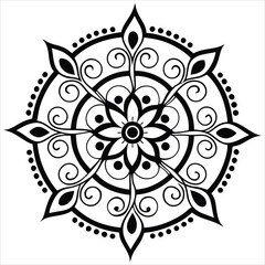 Vector doodle mandala . Ornamental luxury mandala Mandala Line Illustration . various mandala . Mandala Pattern Designs . Henna mandala. Mehndi style. Decorative pattern in oriental style.