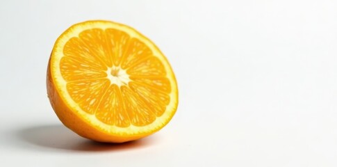 Sliced orange showcasing vibrant kiwi core against white, organic, kiwi