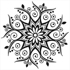 Vector doodle mandala . Ornamental luxury mandala Mandala Line Illustration . various mandala . Mandala Pattern Designs . Henna mandala. Mehndi style. Decorative pattern in oriental style.
