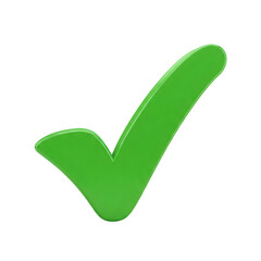 green check mark isolated